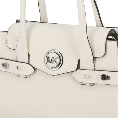 michael kors damen leder weiß mittel schulter umhängetasch handtasche|Designer.